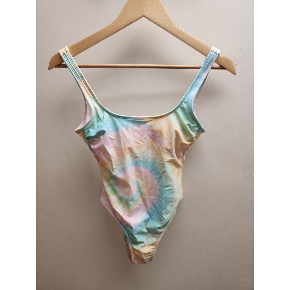 Stoney‎ Clover Lane Target Pastel Tie Dye One Piece Swimsuit XS Scoop Back